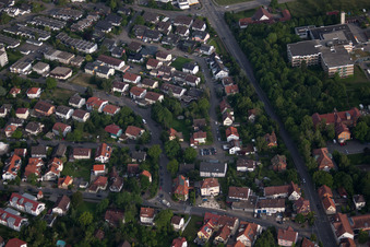Vue aérienne de B296 à Herrenberg dans le département Bade-Wurtemberg, Allemagne