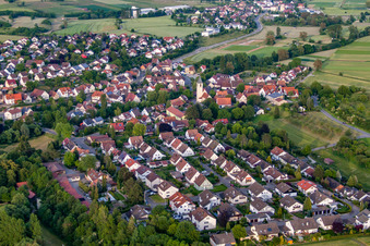 Vue aérienne de Quartier Poltringen in Ammerbuch dans le département Bade-Wurtemberg, Allemagne
