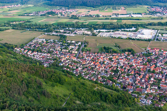 Vue aérienne de Quartier Hirschau in Tübingen dans le département Bade-Wurtemberg, Allemagne