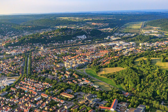 Vue aérienne de Hechinger Straße à Tübingen dans le département Bade-Wurtemberg, Allemagne