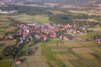 Vue aérienne de Quartier Mähringen in Kusterdingen dans le département Bade-Wurtemberg, Allemagne