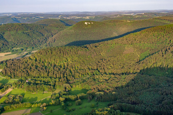 Vue aérienne de Pfullingen dans le département Bade-Wurtemberg, Allemagne