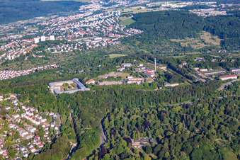 Vue aérienne de Wilhelmsburg vu de l'est à le quartier Mitte in Ulm dans le département Bade-Wurtemberg, Allemagne