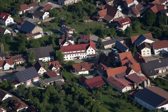 Vue aérienne de Quartier Bühlenhausen in Berghülen dans le département Bade-Wurtemberg, Allemagne