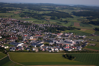 Vue aérienne de Laichingen dans le département Bade-Wurtemberg, Allemagne
