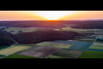Vue oblique de Aérodrome de Schlechtenfeld à Ehingen dans le département Bade-Wurtemberg, Allemagne