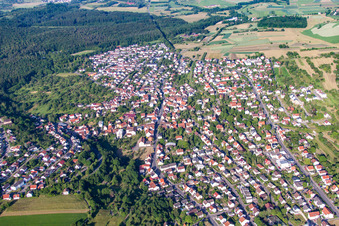 Vue aérienne de Quartier Ohmenhausen in Reutlingen dans le département Bade-Wurtemberg, Allemagne