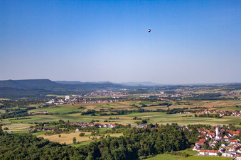 Vue oblique de Quartier Mähringen in Kusterdingen dans le département Bade-Wurtemberg, Allemagne