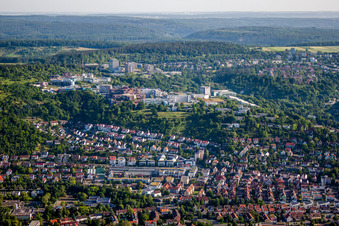 Photographie aérienne de Terrain de l'hôpital de la clinique universitaire médicale du Schnarrenberg à Tübingen dans le département Bade-Wurtemberg, Allemagne