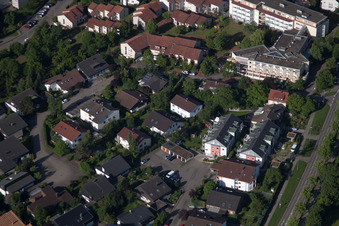 Vue aérienne de Centre pour personnes âgées à Herrenberg dans le département Bade-Wurtemberg, Allemagne