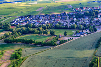 Vue aérienne de Terrains de sport du FC 1924 Insheim eV à Rohrbach dans le département Rhénanie-Palatinat, Allemagne