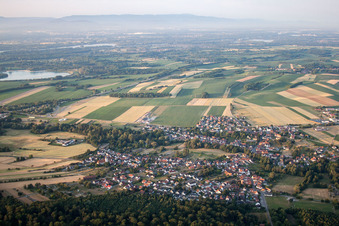 Scheibenhard dans le département Bas Rhin, France vue d'en haut