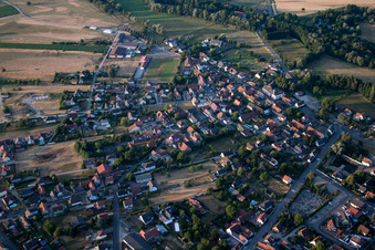 Vue aérienne de Forstfeld dans le département Bas Rhin, France