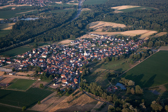 Leutenheim dans le département Bas Rhin, France d'en haut
