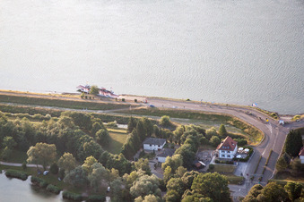 Vue oblique de Drusenheim dans le département Bas Rhin, France