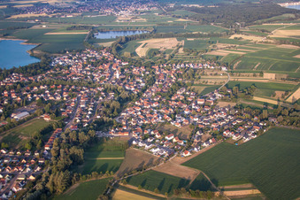 Image drone de Offendorf dans le département Bas Rhin, France