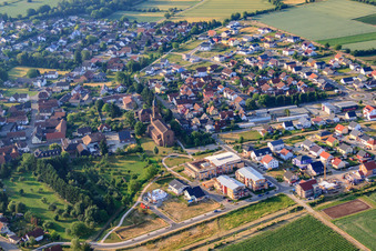 Vue aérienne de Saint-Léopold à Mahlberg dans le département Bade-Wurtemberg, Allemagne