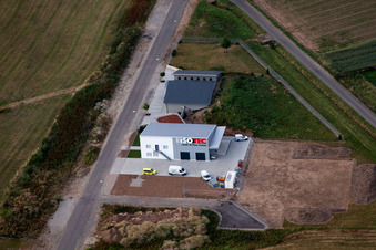 Vue aérienne de Thomas Walze, entreprise spécialisée dans les technologies d'étanchéité ISOTEC à Kenzingen dans le département Bade-Wurtemberg, Allemagne