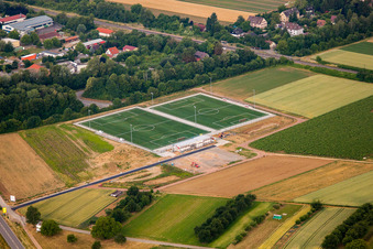 Vue aérienne de Club de tennis Buggingen à Buggingen dans le département Bade-Wurtemberg, Allemagne