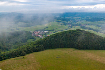 Quartier Sieblos in Poppenhausen dans le département Hesse, Allemagne d'en haut