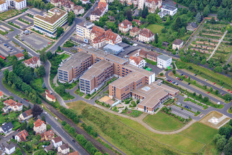 Vue aérienne de Hôpital du Sacré-Cœur Fulda à Fulda dans le département Hesse, Allemagne