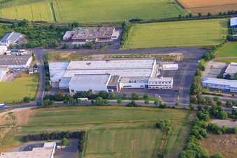 Vue aérienne de HUBTEX Maschinenbau GmbH & Co. KG à le quartier Malkes in Fulda dans le département Hesse, Allemagne