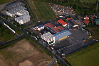 Vue aérienne de Locaux de l'usine 3G Competence Center GmbH à le quartier Malkes in Fulda dans le département Hesse, Allemagne