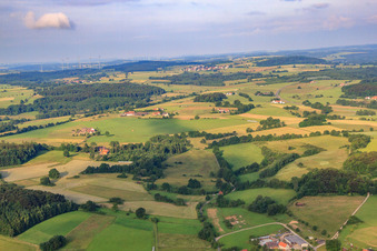 Photographie aérienne de Pfaffenrod dans le département Hesse, Allemagne