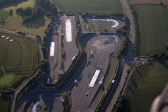 Vue aérienne de Quartier Hain-Gründau in Gründau dans le département Hesse, Allemagne