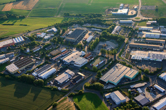 Vue aérienne de Lorbach dans le département Hesse, Allemagne