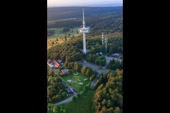 Hoherodskopf dans le département Hesse, Allemagne vue du ciel
