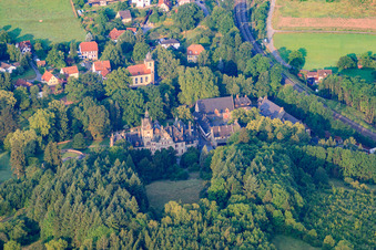 Vue aérienne de Ramholz dans le département Hesse, Allemagne