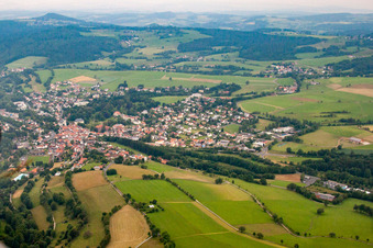 Vue aérienne de (Rhon) à Gersfeld dans le département Hesse, Allemagne