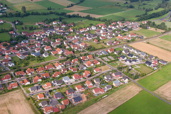 Vue aérienne de Quartier Rönshausen in Eichenzell dans le département Hesse, Allemagne