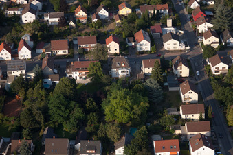 Quartier Dannstadt in Dannstadt-Schauernheim dans le département Rhénanie-Palatinat, Allemagne vue d'en haut
