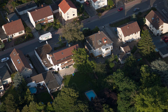 Vue oblique de Quartier Dannstadt in Dannstadt-Schauernheim dans le département Rhénanie-Palatinat, Allemagne