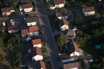 Quartier Dannstadt in Dannstadt-Schauernheim dans le département Rhénanie-Palatinat, Allemagne vue d'en haut