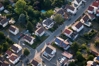 Vue oblique de Quartier Dannstadt in Dannstadt-Schauernheim dans le département Rhénanie-Palatinat, Allemagne