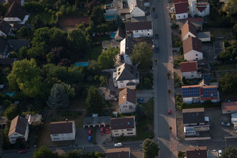 Quartier Dannstadt in Dannstadt-Schauernheim dans le département Rhénanie-Palatinat, Allemagne hors des airs