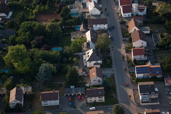Vue d'oiseau de Quartier Dannstadt in Dannstadt-Schauernheim dans le département Rhénanie-Palatinat, Allemagne