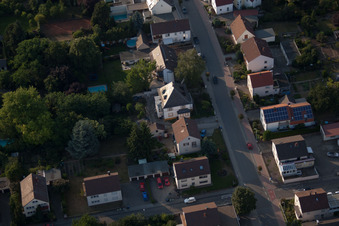 Quartier Dannstadt in Dannstadt-Schauernheim dans le département Rhénanie-Palatinat, Allemagne vue du ciel