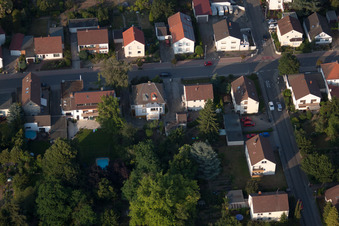 Quartier Dannstadt in Dannstadt-Schauernheim dans le département Rhénanie-Palatinat, Allemagne hors des airs