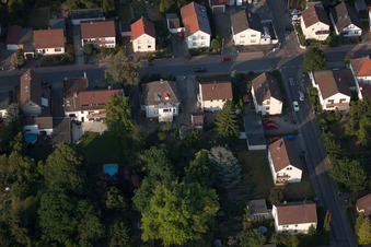 Quartier Dannstadt in Dannstadt-Schauernheim dans le département Rhénanie-Palatinat, Allemagne vue d'en haut