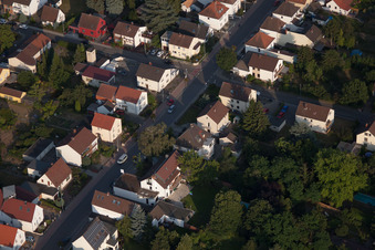 Vue d'oiseau de Quartier Dannstadt in Dannstadt-Schauernheim dans le département Rhénanie-Palatinat, Allemagne