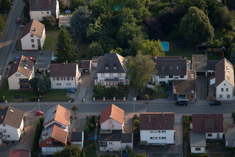 Vue d'oiseau de Quartier Dannstadt in Dannstadt-Schauernheim dans le département Rhénanie-Palatinat, Allemagne