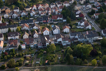 Quartier Dannstadt in Dannstadt-Schauernheim dans le département Rhénanie-Palatinat, Allemagne vue du ciel