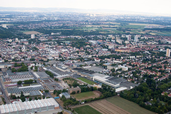 Vue aérienne de KSB SE à Frankenthal dans le département Rhénanie-Palatinat, Allemagne