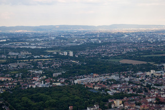 Frankenthal dans le département Rhénanie-Palatinat, Allemagne vue d'en haut