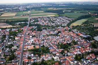 Vue aérienne de Quartier Bobenheim in Bobenheim-Roxheim dans le département Rhénanie-Palatinat, Allemagne