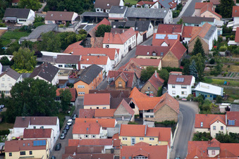 Photographie aérienne de Dammstr à le quartier Bobenheim in Bobenheim-Roxheim dans le département Rhénanie-Palatinat, Allemagne